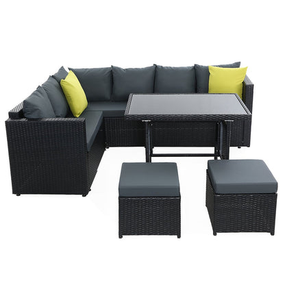 Gardeon Outdoor Furniture Patio Set Dining Sofa Table Chair Lounge