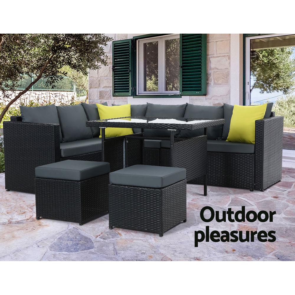 Gardeon Outdoor Furniture Patio Set Dining Sofa Table Chair Lounge Secondary image