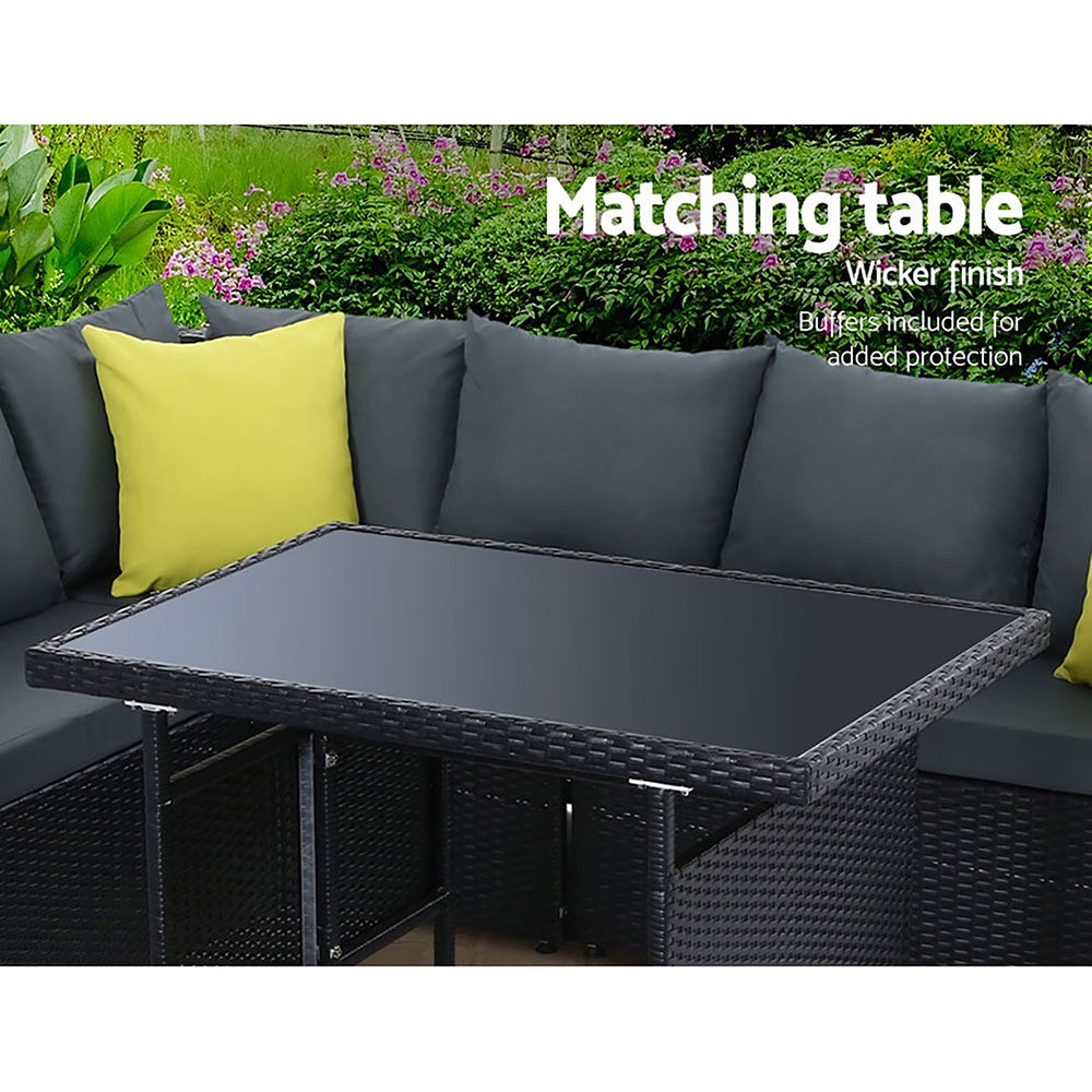 Gardeon Outdoor Furniture Patio Set Dining Sofa Table Chair Lounge