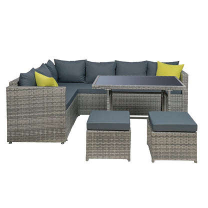 Gardeon Outdoor Furniture Patio Set Dining Sofa Table Chair Lounge