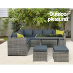 Gardeon Outdoor Furniture Patio Set Dining Sofa Table Chair Lounge