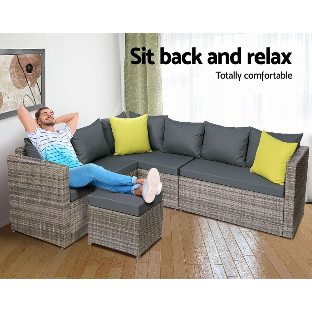 Gardeon Outdoor Furniture Patio Set Dining Sofa Table Chair Lounge