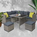 Gardeon Outdoor Furniture Patio Set Dining Sofa Table Chair Lounge