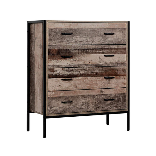 Artiss Chest of Drawers Tallboy Dresser Storage Cabinet Industrial