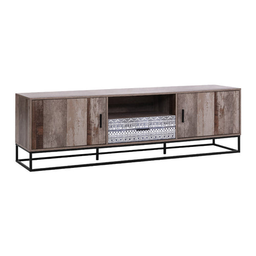 Artiss TV Cabinet Entertainment Unit Stand Storage Wooden Industrial