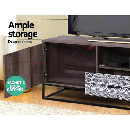 Artiss TV Cabinet Entertainment Unit Stand Storage Wooden Industrial