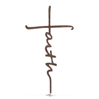 Faith Cross - Metal Wall Art