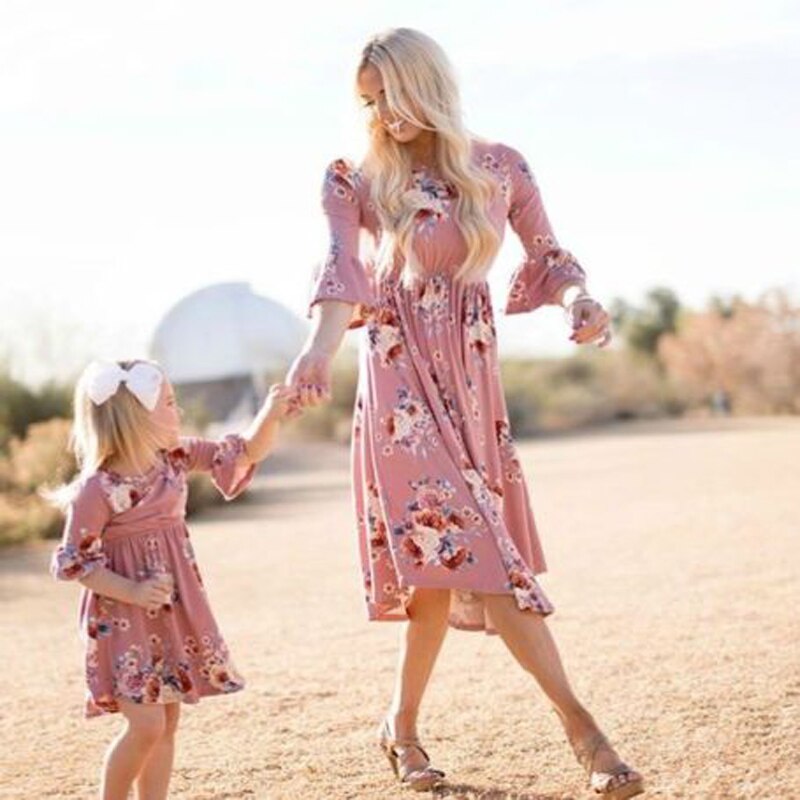 Family Mother and Daughter Matching Clothes
