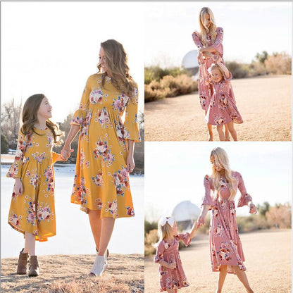 Family Mother and Daughter Matching Clothes