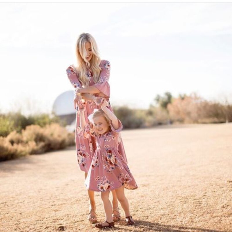Family Mother and Daughter Matching Clothes