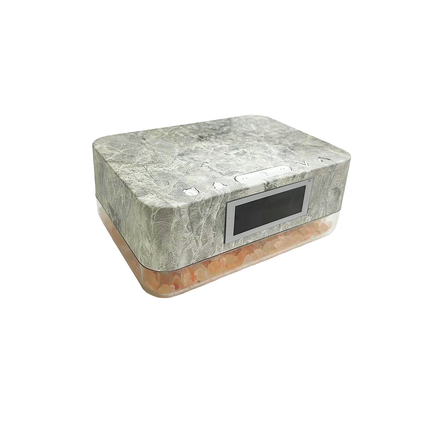 ZTECH Alarm Clock Wireless Charger with Himalayan Salt Base, 3 Level