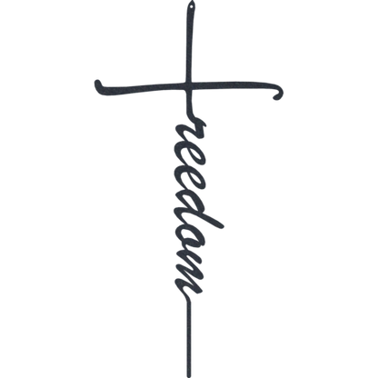 Freedom Cross - Metal Wall Art