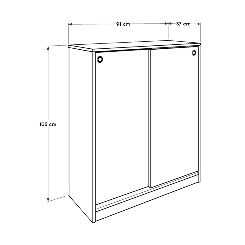 Shoe Rack ESTERA 20 pairs White 91x37x105cm