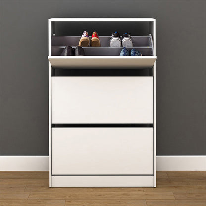 Shoe Rack ANDORRA White 73x26x119cm