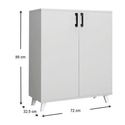 Shoe Rack ICELAND White 72x32,5x88cm