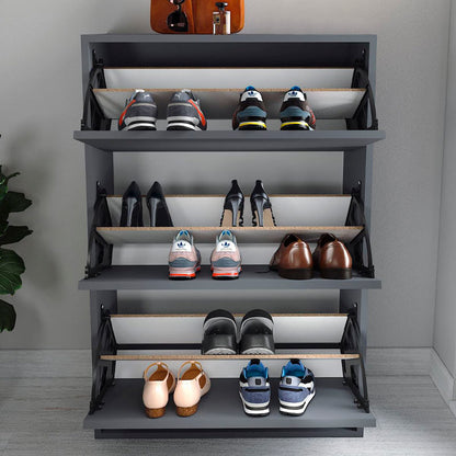 Shoe Rack PARTIA18 pairs Anthracite