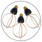 3 Pack 8W Retro LED Soft Filament E27 Decorative Industrial Light~1007