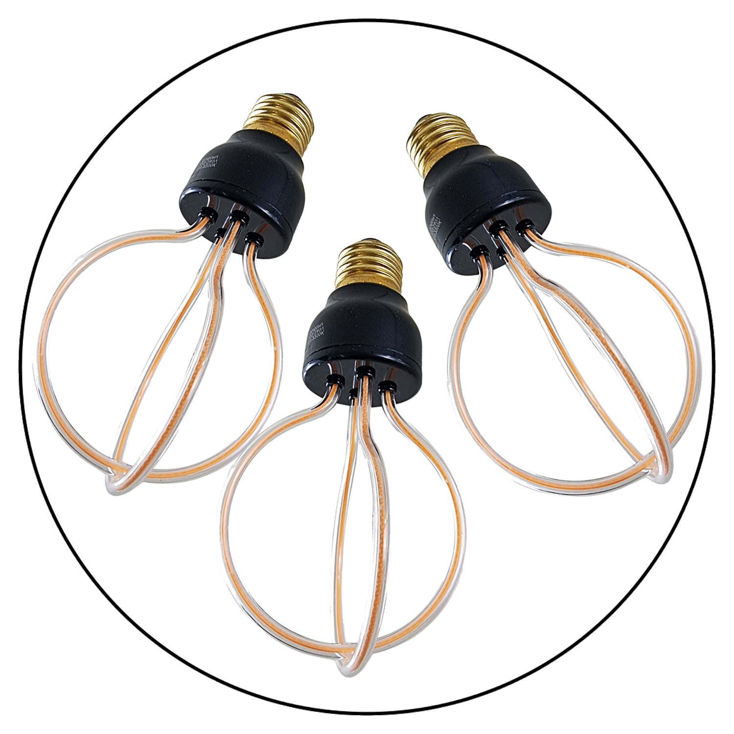 3 Pack 8W Retro LED Soft Filament E27 Decorative Industrial Light~1007