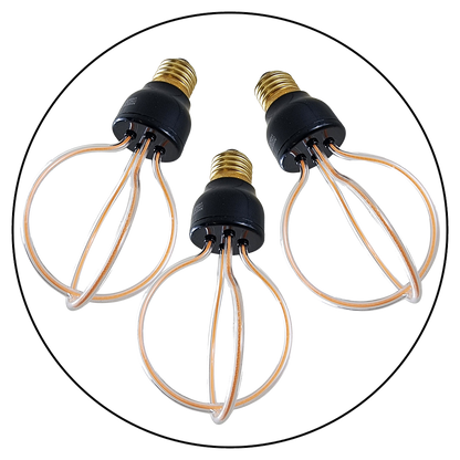 3 Pack 8W Retro LED Soft Filament E27 Decorative Industrial Light~1007