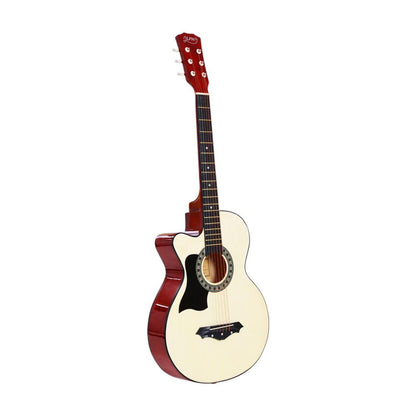 ALPHA 38 Inch Wooden Acoustic Guitar Left handed with Accessories set