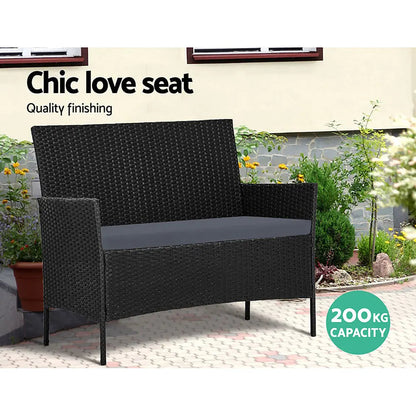 Gardeon Garden Furniture Outdoor Lounge Setting Wicker Sofa Patio