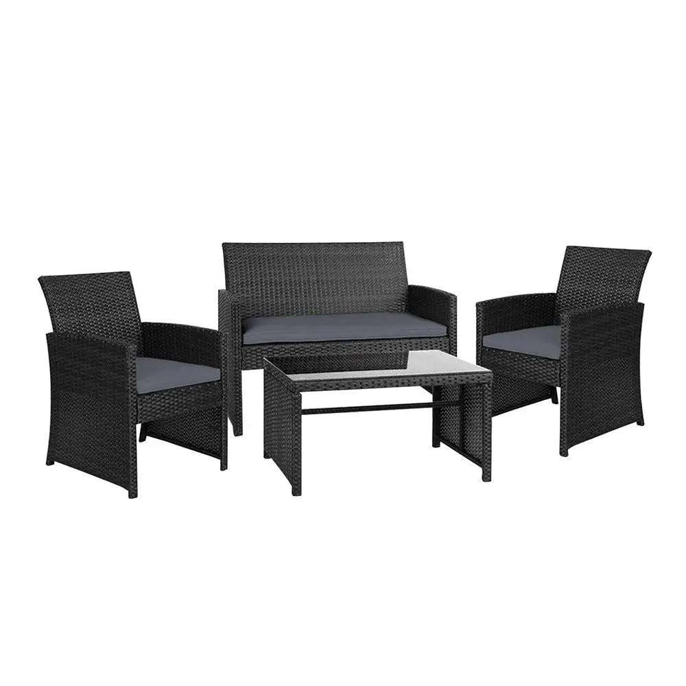 Gardeon Garden Furniture Outdoor Lounge Setting Wicker Sofa Set