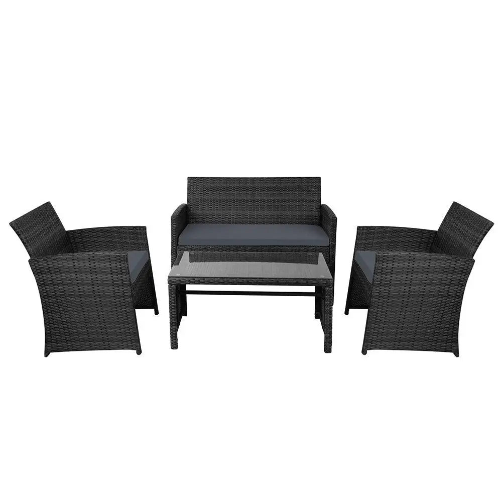 Gardeon Garden Furniture Outdoor Lounge Setting Wicker Sofa Set