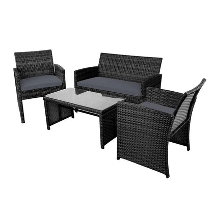 Gardeon Garden Furniture Outdoor Lounge Setting Wicker Sofa Set