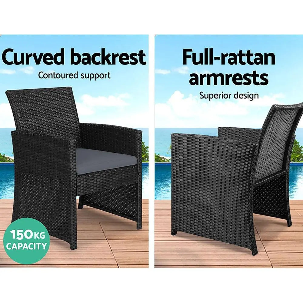 Gardeon Garden Furniture Outdoor Lounge Setting Wicker Sofa Set