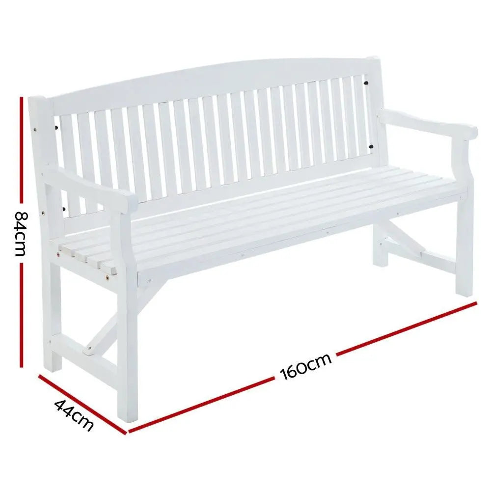 Gardeon Wooden Garden Bench Chair Natural Outdoor Furniture Décor