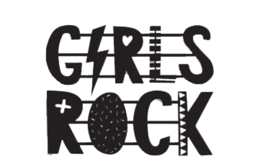 Girls Rock - Metal Wall Art