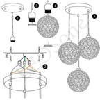 Decorative Glass Pendant Light UK ~1609