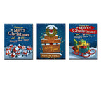 Watercolor Merry Christmas Art Poster