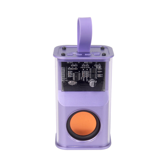 5W Battle Armour LED Light Wireless Speaker, Purple