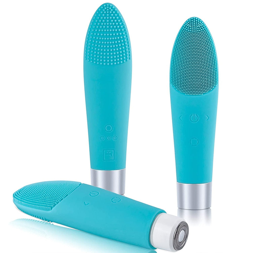 Electric Facial Cleansing Brush For Exfoliating,Massage And Deep