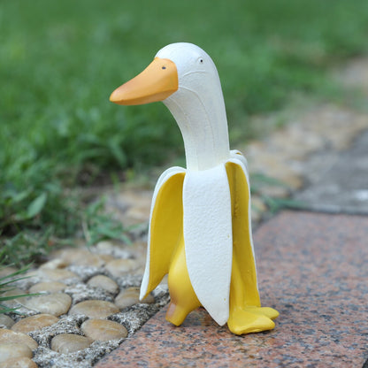 Banana Duck Art Statue, Garden Yard Outdoor Decor, Cute Funny