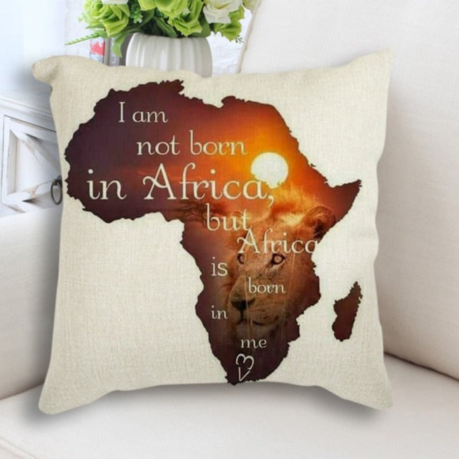 African Map Art Cushion Case - Decorative Pillow Main image