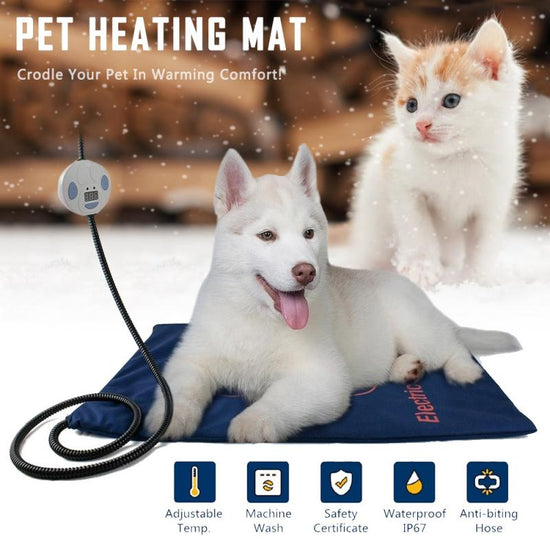 45×60cm Pet Electric Heating Pad Blanket Pet Dog Cat Winter Warmer Pad