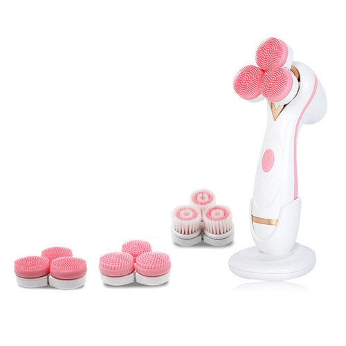 3 In 1 Electric Facial Cleansing Brush Rotating Deep Pore Cleaning