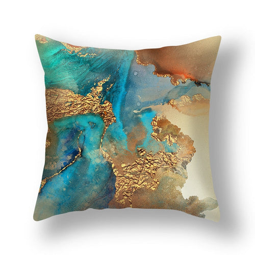 Abstract Geometric Print Cushion Cover for Home Decor Secondary image