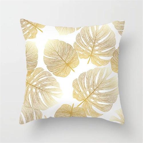Gold Leaf Cushion Cover for Home Decor Secondary image