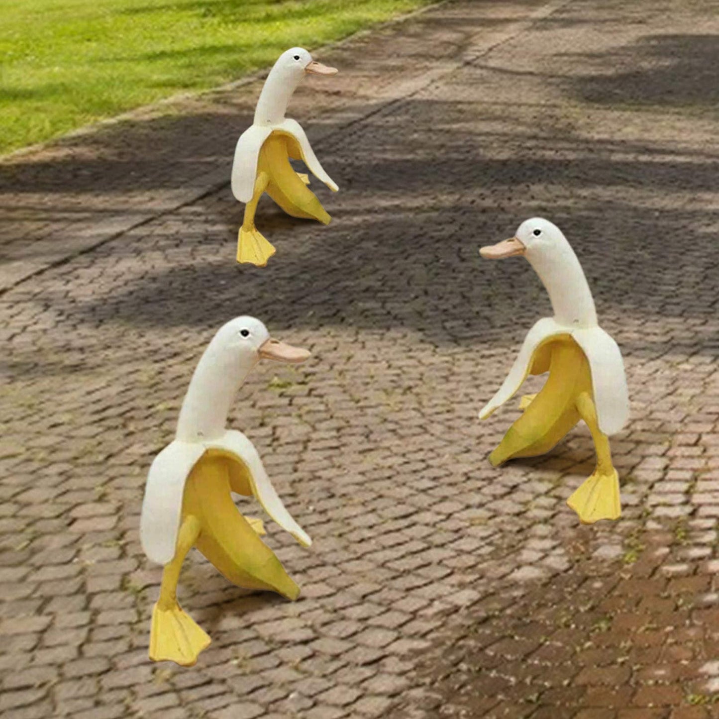 Banana Duck Art Statue, Garden Yard Outdoor Decor, Cute Funny