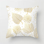 Gold Leaf Cushion Cover for Home Decor