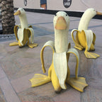 Banana Duck Art Statue, Garden Yard Outdoor Decor, Cute Funny
