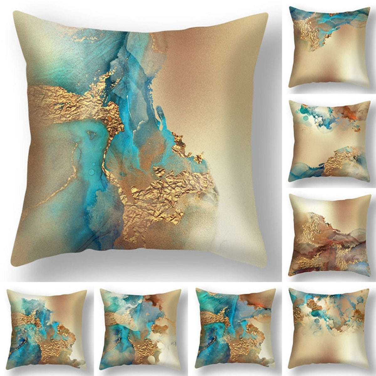 Abstract Geometric Print Cushion Cover for Home Decor Main image