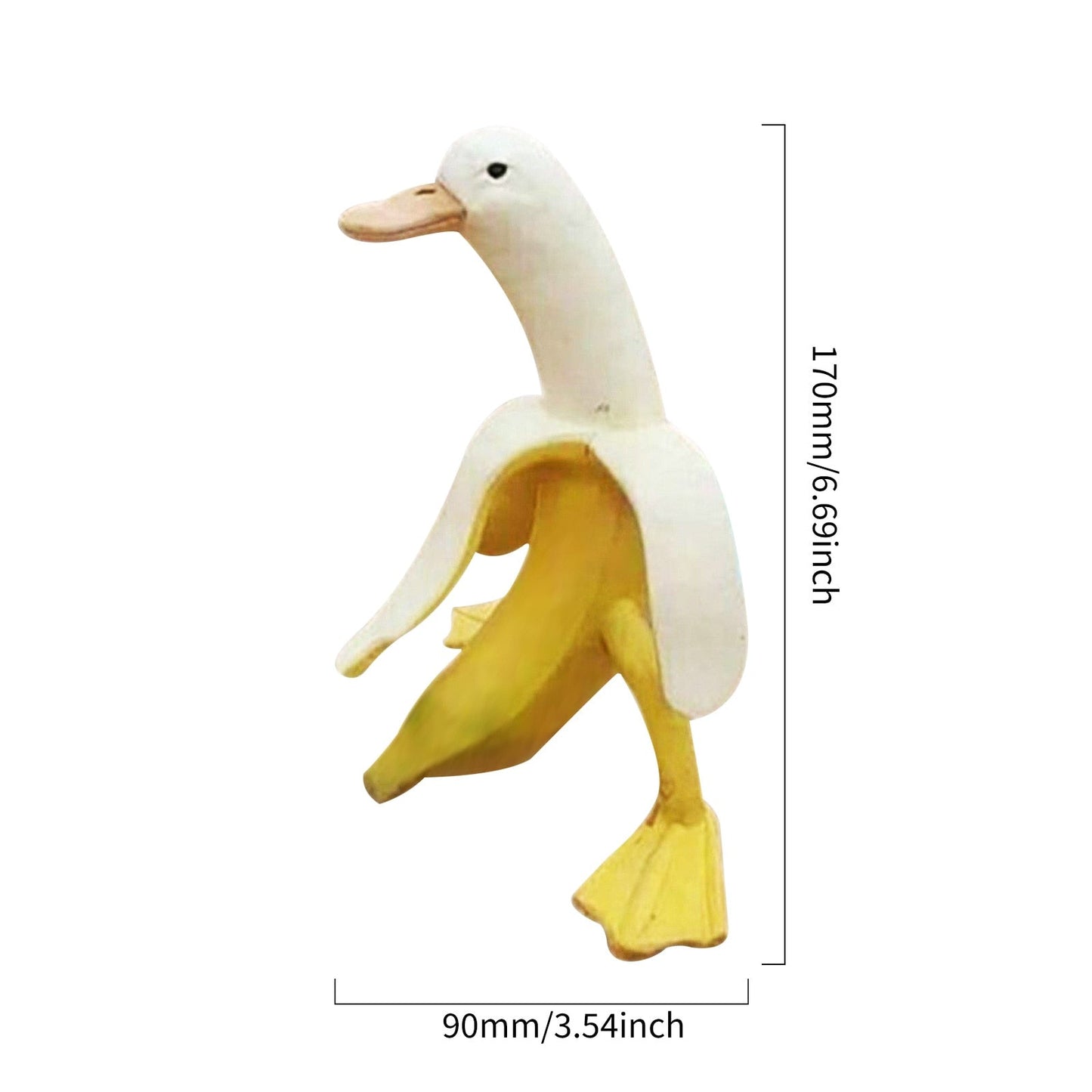 Banana Duck Art Statue, Garden Yard Outdoor Decor, Cute Funny
