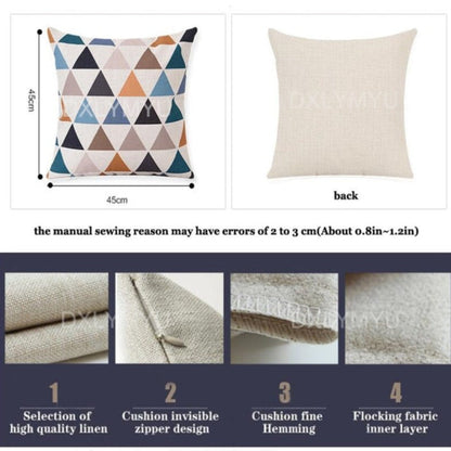 Abstract Black Gold Woman Face Print Cushion Cover