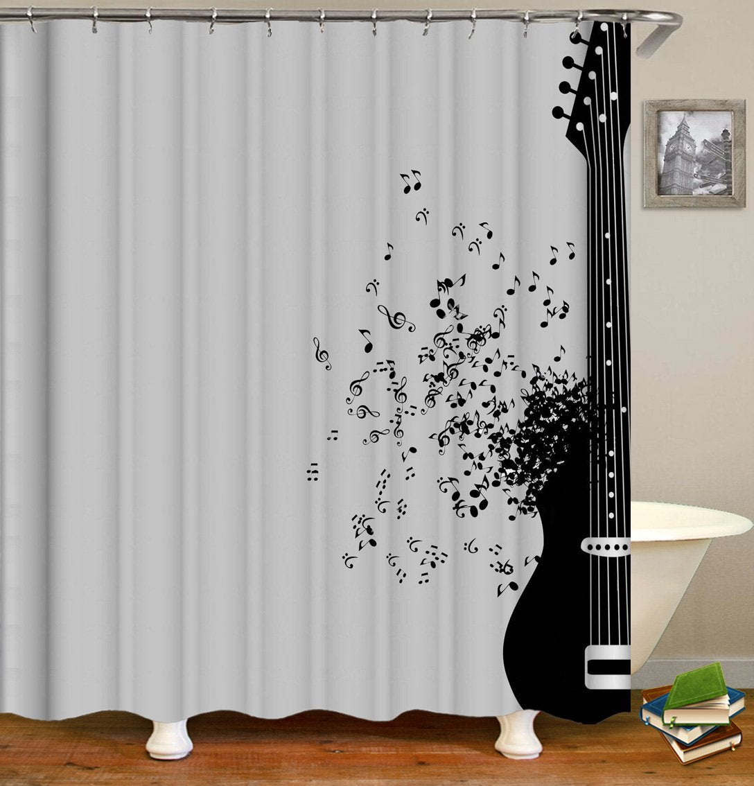 Guitar Is Life Shower Curtain Main image