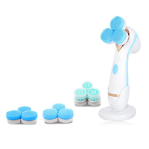 3 In 1 Electric Facial Cleansing Brush Rotating Deep Pore Cleaning