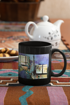 Hat and Glass Bottle Abstract Pop Art Coffee Mug